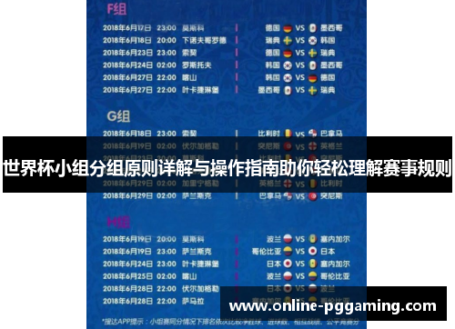 世界杯小组分组原则详解与操作指南助你轻松理解赛事规则 世界杯小组分组原则详解与操作指南助你轻松理解赛事规则